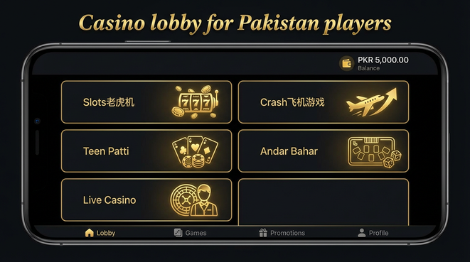 Lobby view of x777 for Pakistan users - 4